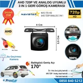 Balıkgözü AHD 720P ve Analog Çevirilebilir 170 Derece Geniş Açılı Geri Görüş Kamerası - 2