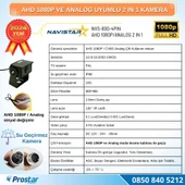 AHD 1080P ve Analog Pal Çevirilebilir 4 Pin Gece Görüşlü Metal Ayaklı Full HD Kamera - 4