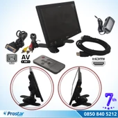 Güvenlik Kamera Monitörü 7" Ekran Hdmi Vga Av Girişli Lcd Ekran 4 Kanal - 1