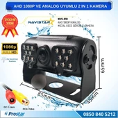 AHD 1080P ve Analog Pal Çevirilebilir 16 IR Ledli Gece Görüşlü Full HD Araç Kamerası - 3