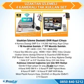 Uzaktan izlemeli 4 Kameralı Wifi 1 Tb Harddisk 7 Inç Ekranlı Araç Kamera Seti - 2