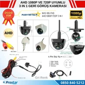Ayarlanabilir Başlıklı AHD 1080P ve 720P Çevrilebilir 170 Derece Geniş Açılı Geri Görüş Kamerası - 2