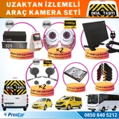 Full Ahd Araç Kamera Seti 4 Kameralı 1 Tb Harddisk Dahil Kayıtlı 7 Inç Hdmi Ekranlı - 1