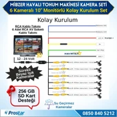 6 Kameralı Mibzer için 10 inç Monitör Altıya Bölen Kayıtlı 256 Gb Sd Kart Destekli - 4