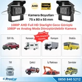 Şapkalı AHD 1080P ve Analog Pal Çevirilebilir Gece Görüşlü Metal Ayaklı Full HD Kamera - 5