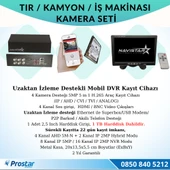 Tır Kamyon İş Makinası Için Uzaktan İzlemeli 4 Kameralı 1 Tb Harddisk Kamera Seti - 2