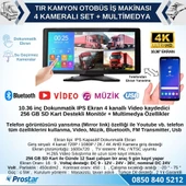 Tır Ve Kamyon 10.36" Dokunmatik Ekranlı 4 Kameralı Kayıtlı Video Müzik Telefon Ekran Yansıtma Özellikli Tak Kullan Kamera Seti - 2