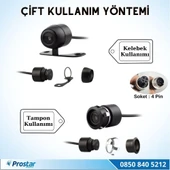 Navistar Ahd 720P 4 Pin Soketli Kelebek Ve Tampon Uyumlu 6 Mt 4 Pin Kablolu Kamera - 4