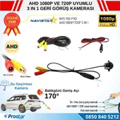 AHD 1080P ve 720P Çevrilebilir 170 Derece Balıkgözü Geniş Açılı  Geri Görüş Kamerası - 4