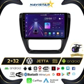 Volkswagen Jetta 2+64GB Android 13 Kablosuz Carplay 2011-2018 Navigasyon Multimedya Sistemi - 1