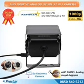 Şapkalı AHD 1080P ve Analog Pal Çevirilebilir Gece Görüşlü Metal Ayaklı Full HD Kamera - 3