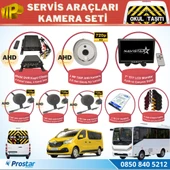 Okul Servis Kamera Seti 4 Kameralı 7" Monitör 4 Kameralı 1 Tb Harddisk Dahil - 1