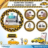 Taksi Kamera Seti 4 Uzaktan Izlemeli 2 Dome Kameralı Wifi 1 Tb Harddisk Dahil - 1