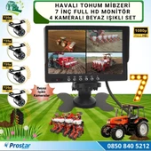 Mibzer için 4 Kameralı 720P Beyaz Işıklı 7 inç Dörde Bölünür AHD Monitör Seti - 1