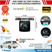 Balıkgözü AHD 1080P ve 720P Çevirilebilir 170 Derece Geniş Açılı Geri Görüş Kamerası - 2