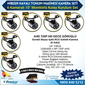 6 Kameralı Mibzer için 10 inç Monitör Altıya Bölen Kayıtlı 256 Gb Sd Kart Destekli - 3