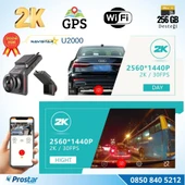 U2000 Wifi + GPS 1440P 170° Geniş Açı Gece Görüşlü Akıllı Araç içi Kamera - 5