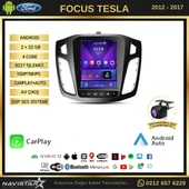 Ford Focus Tesla 4GB + 64GB 2012-2018 Model Kablosuz Carplay Navigasyon Qled Multimedya Sistemi thumbnail 2