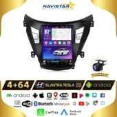 Hyundai Elantra Tesla 4GB + 64GB 2012-2015 Model Kablosuz Carplay Navigasyon Qled Multimedya Sistemi - 1