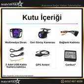 Ford Focus Tesla 4GB + 64GB 2012-2018 Model Kablosuz Carplay Navigasyon Qled Multimedya Sistemi thumbnail 8