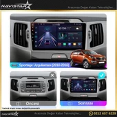 Kia Sportage 2+64GB Kablosuz Carplay 2010-2016 Android 13 Navigasyon Multimedya Sistemi - 3