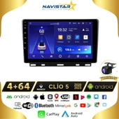 Clio 5 2020-2023 Model 4GB + 64GB Android 13 Kablosuz Carplay Navigasyon Multimedya Sistemi - 1