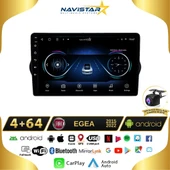 Fiat Egea 4GB + 64GB Kablosuz Carplay 2015-2022 Android 13 Navigasyon Multimedya Sistemi - 1