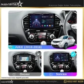 Nissan Juke  2010-2014 Model 2GB + 64GB Android 13 Kablosuz Carplay Navigasyon Multimedya Sistemi - 3