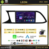 Seat Leon 4GB + 64GB Kablosuz Carplay 2012-2020 Android 13 Navigasyon Multimedya Sistemi - 2