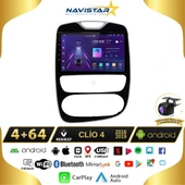 Renault Clio 4 Kablosuz Carplay 4GB + 64GB Android 13 Navigasyon Multimedya Sistemi 2016-2019 - 1