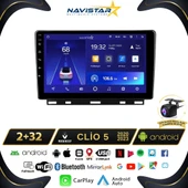 Clio 5 2020-2023 Model 2+64GB Android 13 Kablosuz Carplay Navigasyon Multimedya Sistemi - 1