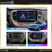 Kia Rio2 2005-2011 Model 2+64GB Android 13 Kablosuz Carplay Navigasyon Multimedya Sistemi - 3