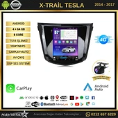 Nissan XTrail Tesla 4GB + 64GB 2014-2017 Model  Kablosuz Carplay Navigasyon Qled Multimedya Sistemi - 2