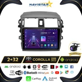 Toyota Corolla Kablosuz Carplay 2+64GB Android 13 Navigasyon Multimedya Sistemi - 1