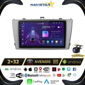 Toyota Avensis 2008-2015 Model 2+64GB Android 13 Kablosuz Carplay Navigasyon Multimedya Sistemi thumbnail 1