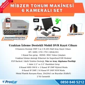 Ahd 720P 6 Kameralı Mibzer Havalı Tohum Makinesi 9 Inç Hdmi Monitörlü Kamera Seti - 2
