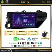 Toyota Hilux 2015-2020 Model 4GB + 64GB Android 13 Kablosuz Carplay Navigasyon Multimedya Sistemi - 2