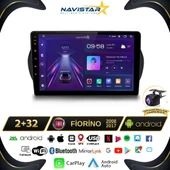 Fiat Fiorino 2+64GB Kablosuz Carplay 2008-2017 Android 13 Navigasyon Multimedya Sistemi thumbnail 1