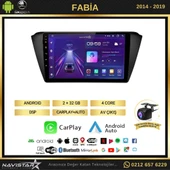 Skoda Fabia 2014-2019 Model 2+64GB Android 13 Kablosuz Carplay Navigasyon Multimedya Sistemi - 2