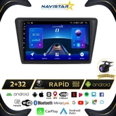 Skoda Rapid 2013-2020 Model 2+64GB Android 13 Kablosuz Carplay Navigasyon Multimedya Sistemi - 1