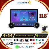 Hyundai Ix35 DUAL KNOB 11.8"  Kablosuz Carplay 4GB + 64GB Android 13 Navigasyon Multimedya Sistemi 2009-2015 - 5