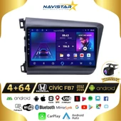 Honda Civic Fb7 4GB + 64GB Android 13 Kablosuz Carplay 2012-2015 Navigasyon Multimedya Sistemi - 1