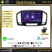 Opel İnsignia 2009-2013 Model 4+64 GB Android 13 Kablosuz Carplay Navigasyon Multimedya Sistemi - 2