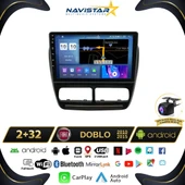 Fiat Doblo 2010-2015 Model 2GB + 64GB Android 13 Kablosuz Carplay Navigasyon Multimedya Sistemi thumbnail 1