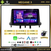 Megane 3 Kablosuz Carplay 2+64GB Android 13 Navigasyon Multimedya Sistemi - 2