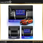 Clio 5 2020-2023 Model 2+64GB Android 13 Kablosuz Carplay Navigasyon Multimedya Sistemi - 3