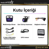 Dacia Logan 2012-2019 Model 2+64GB Android 13 Kablosuz Carplay Navigasyon Multimedya Sistemi thumbnail 4