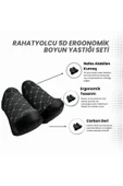 RahatYolcu 5D Ergonomik Boyun Yastığı Seti 2 Adet Siyah Gri - 4