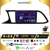 Seat Leon 4GB + 64GB Kablosuz Carplay 2012-2020 Android 13 Navigasyon Multimedya Sistemi - 1