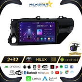 Toyota Hilux 2015-2020 Model 2+64GB Android 13 Kablosuz Carplay Navigasyon Multimedya Sistemi thumbnail 1